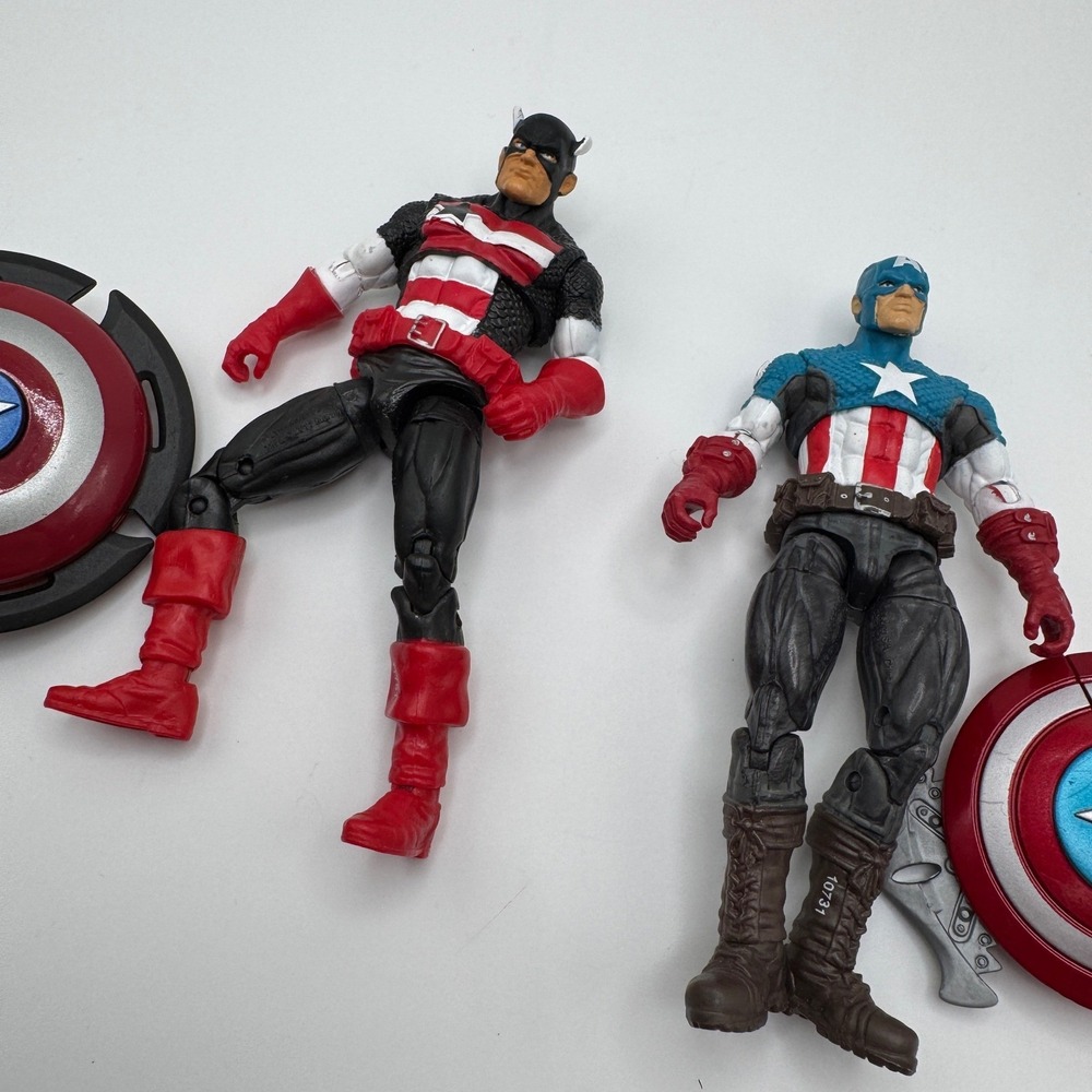 Marvel Action Figure Lot 4" Red White Blue Captain America US Agent 2011 Hasbro
